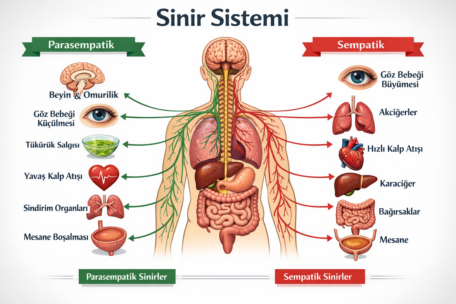 Otonom Sinir Sistemi - Meridyen ve Sinir Sistemi Bağlantısı